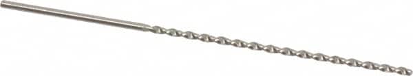 Accupro - #54, 130° Point, Parabolic Flute, Vanadium High Speed Steel Taper Length Drill Bit - Bright Finish, 1-25/32" Flute Length, 2-3/4" OAL - Exact Tooling