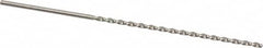 Accupro - #54, 130° Point, Parabolic Flute, Vanadium High Speed Steel Taper Length Drill Bit - Bright Finish, 1-25/32" Flute Length, 2-3/4" OAL - Exact Tooling