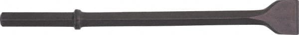 Ingersoll-Rand - 3" Head Width, 14" OAL, 1" Shank Diam, Scaling Chisel - Hex Drive, Hex Shank, Steel - Exact Tooling