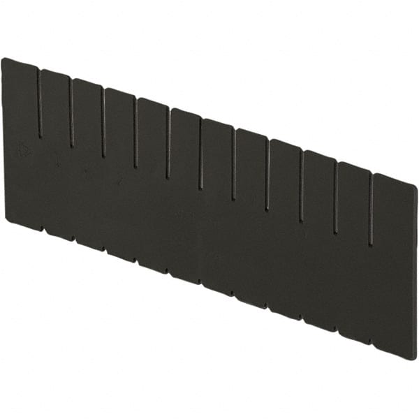 LEWISBins+ - 11-1/4" High, Black Bin Divider - Use with DC3120, Long Side Measures 11.3" Tall - Exact Tooling