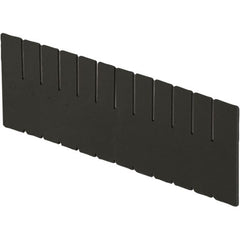 LEWISBins+ - 11-1/4" High, Black Bin Divider - Use with DC3120, Long Side Measures 11.3" Tall - Exact Tooling