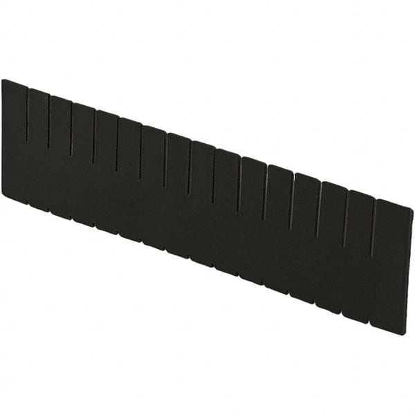 LEWISBins+ - 20-1/4" High, Black Bin Divider - Use with DC3120, Long Side Measures 11.3" Tall - Exact Tooling