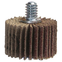 2 1/2″ × 3/8″ × 1/4″-20 Super Finish Flap Wheel 60 Grit Aluminum Oxide - Exact Tooling