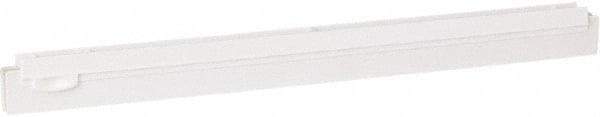Vikan - 20" Rubber Blade Squeegee Refill - Double Edge, White, Plastic Holder - Exact Tooling