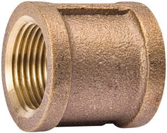 Value Collection - Class 125, 1/2" Internal Pipe, Red Brass Coupling - MPT - Exact Tooling