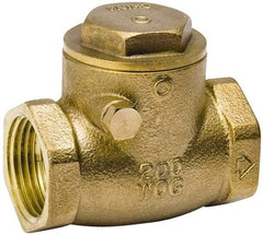 Value Collection - 1/2" Brass Check Valve - Check Swing, IPS, 200 WOG - Exact Tooling