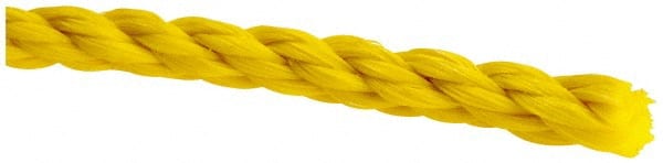 Value Collection - 1,200' Max Length Polypropylene Twisted Rope - 1/4" Diam, 141 Lb Capacity - Exact Tooling