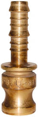 EVER-TITE Coupling Products - 1/2" Brass Cam & Groove Suction & Discharge Hose Male Adapter Hose Shank - Part E, 350 Max psi - Exact Tooling