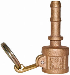 EVER-TITE Coupling Products - 3" Brass Cam & Groove Suction & Discharge Hose Female Coupler Hose Shank - Part C, 250 Max psi - Exact Tooling