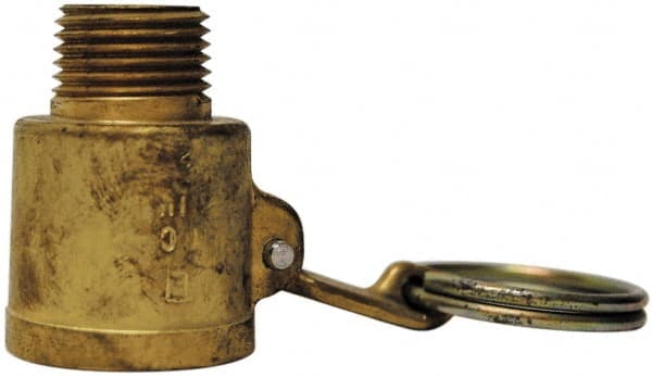 EVER-TITE Coupling Products - 1-1/4" Brass Cam & Groove Suction & Discharge Hose Female Coupler Male NPT Thread - Part B, 1-1/4" Thread, 350 Max psi - Exact Tooling