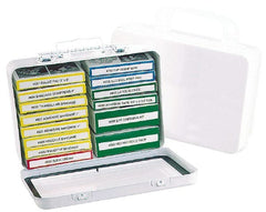 Medique - 14 & 16 Piece, 16 Person, Refill for Industrial First Aid Kit - 9-3/16" Wide x 2-3/4" Deep x 6-1/4" High, Plastic Case - Exact Tooling