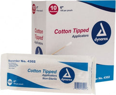 Medique - Single Ended Cotton Tip Applicator - 6 Inches Long - Exact Tooling