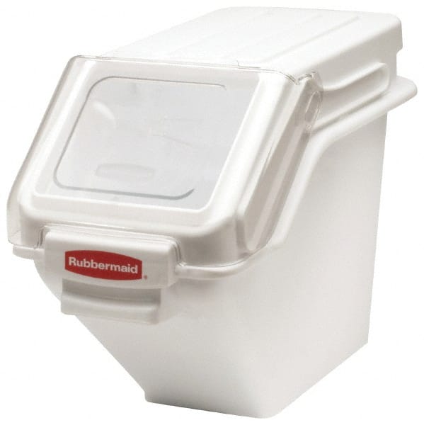 Rubbermaid - Rectangular, White Polyethylene Food Bin - 23-1/2" High x 11-1/2" Wide x 16.9" Long - Exact Tooling