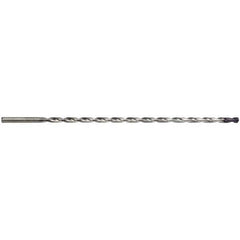 Extra Length Drill Bit: 0.374″ Dia, 135 °, Solid Carbide TiAlN Finish, Parabolic Flute, Oversized Shank, Series 6509