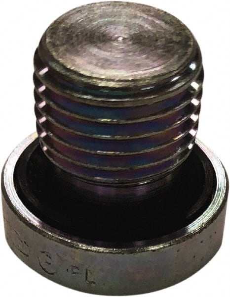 Parker - 3/8 Male Thread, Steel Industrial Pipe Hollow Hex Plug - MBSPP, 5,800 psi - Exact Tooling