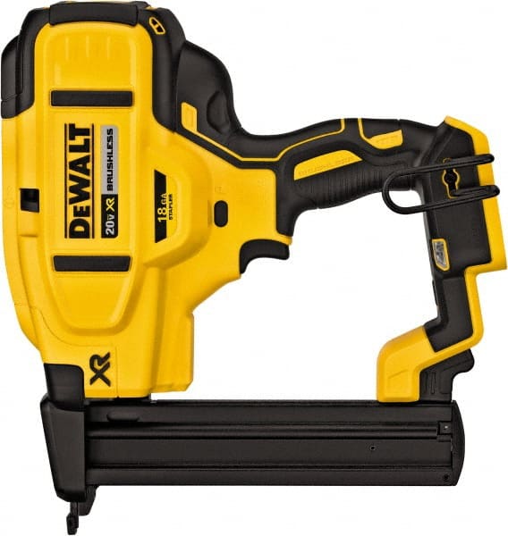 DeWALT - 1/4" Crown, 18 Gauge, 100 Staple Capacity Power Stapler - Exact Tooling