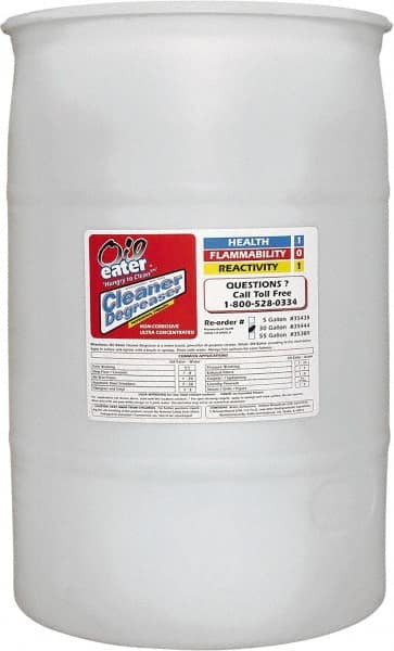 Oil Eater - 2-Butoxyethanol Multipurpose Cleaner/Degreaser - 30 Gal Drum - Exact Tooling