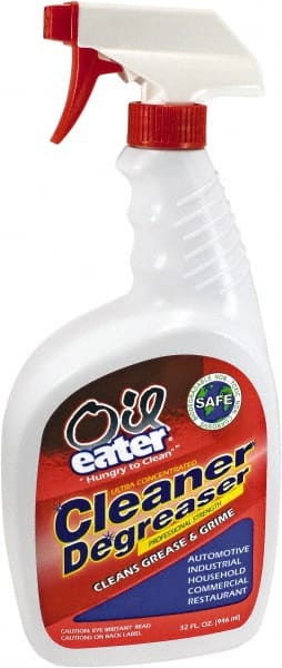 Oil Eater - 2-Butoxyethanol Multipurpose Cleaner/Degreaser - 32 oz. Spray Bottle, 30°F Freezing Point - Exact Tooling