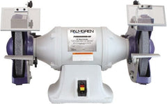 Palmgren - 10" Wheel Diam x 1" Wheel Width, 1-1/2 hp Grinder - 1" Arbor Hole Diam, 1 Phase, 1,725 Max RPM, 115/230 Volts - Exact Tooling