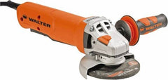 WALTER Surface Technologies - 5" Wheel Diam, 11,000 RPM, Corded Angle & Disc Grinder - 5/8-11 Spindle - Exact Tooling