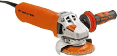 WALTER Surface Technologies - 4" Wheel Diam, 10,500 RPM, Corded Angle & Disc Grinder - 5/8-11 Spindle - Exact Tooling