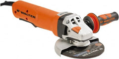 WALTER Surface Technologies - 6" Wheel Diam, 9,600 RPM, Corded Angle & Disc Grinder - 5/8-11 Spindle - Exact Tooling