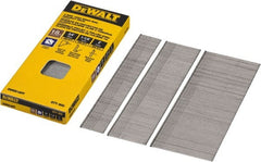 DeWALT - 18 Gauge 2" Long Brad Nails for Power Nailers - Steel, Bright Finish, Smooth Shank, Angled Stick Collation, Round Head, Chisel Point - Exact Tooling