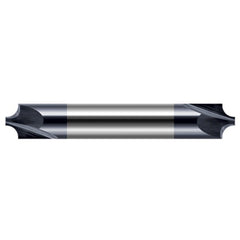 Corner Rounding End Mills - 0.2500″ (1/4″) Radius × 0.1070″ Pilot Diameter Carbide 5° Flare Corner Rounding End Mill DE, 4 Flutes, AlTiN Coated - Exact Tooling