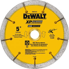DeWALT - 5" Diam x 7/8" Hole x 1/4" Thick, I Hardness, Surface Grinding Wheel - Diamond, Type 1, Fine Grade - Exact Tooling