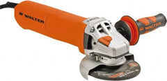 WALTER Surface Technologies - 5" Wheel Diam, 11,000 RPM, Corded Angle & Disc Grinder - 5/8-11 Spindle - Exact Tooling