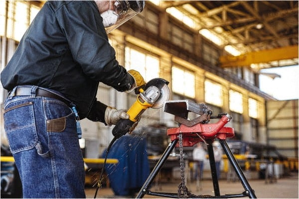 DeWALT - 24 Grit, 4-1/2" Wheel Diam, Type 27 Depressed Center Wheel - Coarse/Medium Grade, Ceramic, N Hardness, 13,300 Max RPM - Exact Tooling