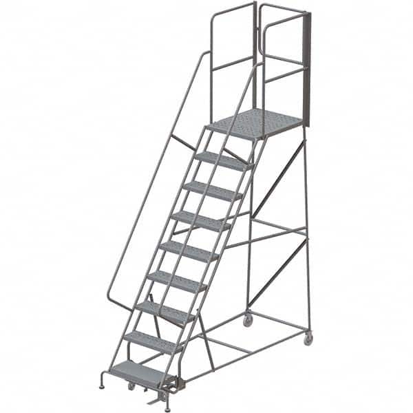 TRI-ARC - Rolling & Wall Mounted Ladders & Platforms Type: Rolling Warehouse Ladder Style: Rolling Platform Ladder - Exact Tooling