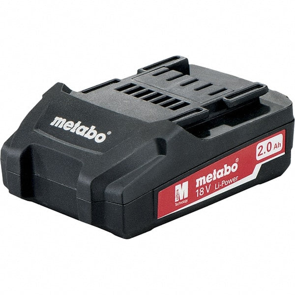 Metabo - 18 Volt Lithium-Ion Power Tool Battery - 2 Ahr Capacity, 40 min Charge Time, Series 18V Li-Power - Exact Tooling
