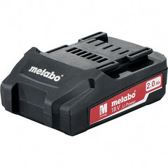 Metabo - 18 Volt Lithium-Ion Power Tool Battery - 2 Ahr Capacity, 40 min Charge Time, Series 18V Li-Power - Exact Tooling