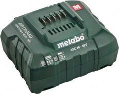 Metabo - 14.4/18/36 Volt, Lithium-Ion Power Tool Charger - 30 min to 1 hr to Charge, AC Wall Outlet Power Source - Exact Tooling