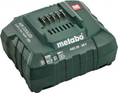 Metabo - 14.4/18/36 Volt, Lithium-Ion Power Tool Charger - 1 hr & 30 min to Charge, AC Wall Outlet Power Source - Exact Tooling