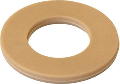 Made in USA - 1" Screw, Grade PEEK 450 GL30 Plastic High-Temperature Flat Washer - 1.062" ID x 2-1/2" OD, 0.13" Thick, Plain Finish - Exact Tooling