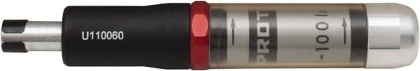 Proto - 1 Piece, 20 to 100 In/oz, Torque Limiting Screwdriver - 5-1/4" OAL, 1/4" Drive - Exact Tooling
