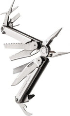 Leatherman - 1 Piece, Multi-Tool Set with 18 Functions - Silver, 6" OAL, 4" Closed Length - Exact Tooling