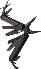 Leatherman - 1 Piece, Multi-Tool Set with 17 Functions - Black, 6" OAL, 4" Closed Length - Exact Tooling