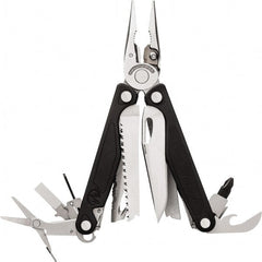 Leatherman - 1 Piece, Multi-Tool Set with 18 Functions - Silver & Black, 6" OAL, 4" Closed Length - Exact Tooling