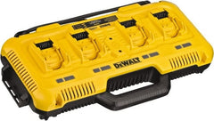 DeWALT - 20 Volt, 4 Battery Lithium-Ion Power Tool Charger - 1 hr & 30 min to Charge, AC Wall Outlet Power Source - Exact Tooling