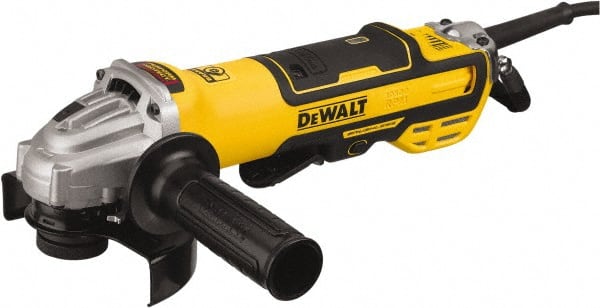 DeWALT - 4-1/2 & 5" Wheel Diam, 10,500 RPM, Corded Angle & Disc Grinder - 5/8-11 Spindle, 120 Volts, 13 Amps - Exact Tooling