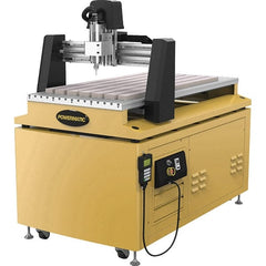 Powermatic - Single Phase, 24,000 RPM, 230 Volt, CNC Mill Drill Machine - 39-11/64" Long x 28-25/64" Wide Table - Exact Tooling