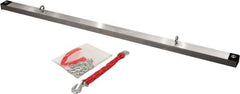 Sweepex - 60" Long Magnetic Sweeper Bar - 2" Wide x 2" High, 1 to 2" Clearance - Exact Tooling