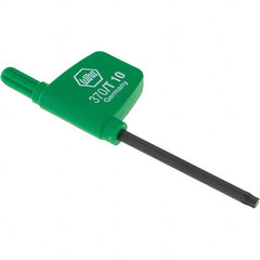 Wiha - T10 Torx Key - Flag-Style, 40mm Length Under Head, 2.9" OAL - Exact Tooling