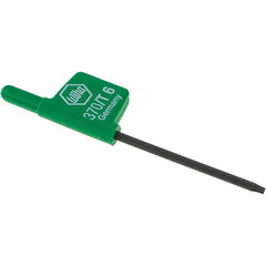 Wiha - T6 Torx Key - Flag-Style, 35mm Length Under Head, 2.6" OAL - Exact Tooling