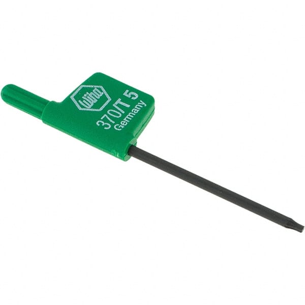 Wiha - T5 Torx Key - Flag-Style, 35mm Length Under Head, 2.6" OAL - Exact Tooling