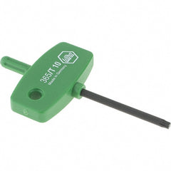 Wiha - T10 Torx Key - Wing Handle, 40mm Length Under Head, 2.9" OAL - Exact Tooling