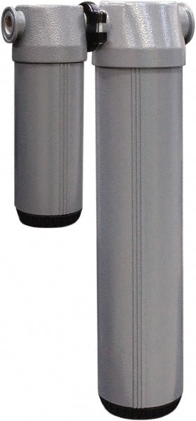 Alpha-Pure - 30 CFM at 100 psi Inlet, 34.5 CFM at 150 psi, 30 CFM at 100 psi Outlet, Desiccant Air Dryer - 1/2" Female NPT x 4.27" Long x 8.8" Wide x 28" High - Exact Tooling